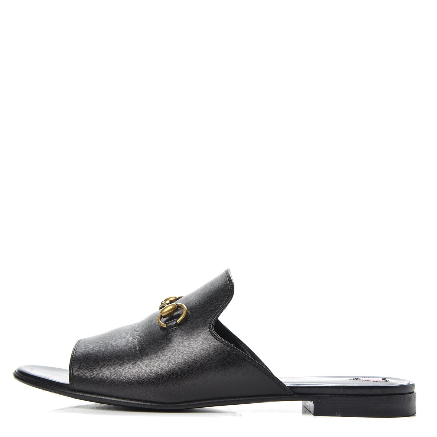 Malaga Kid Horsebit Slide Sandals 37.5 Black