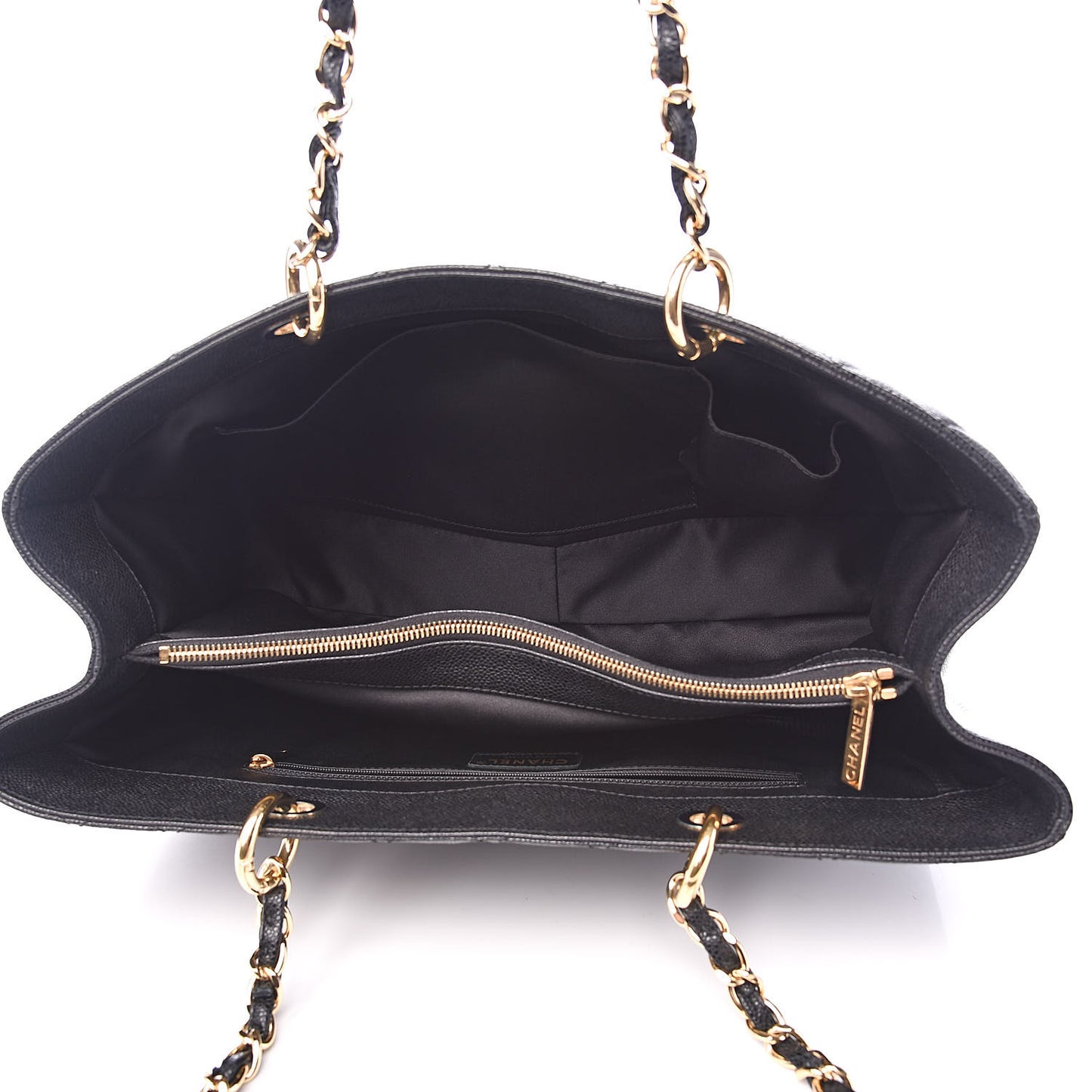 Caviar Quilted XL Grand Shopping Tote GST Black