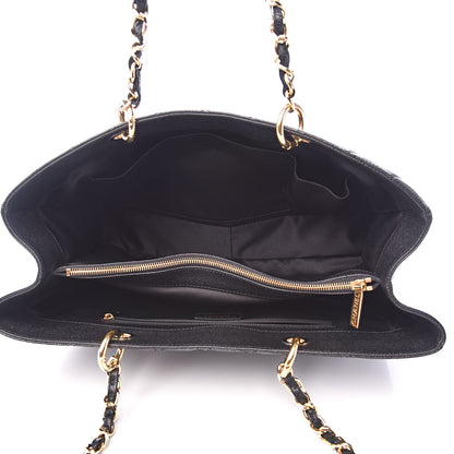 Chanel Caviar Quilted XL Grand Shopping Tote GST Black 5 of 11