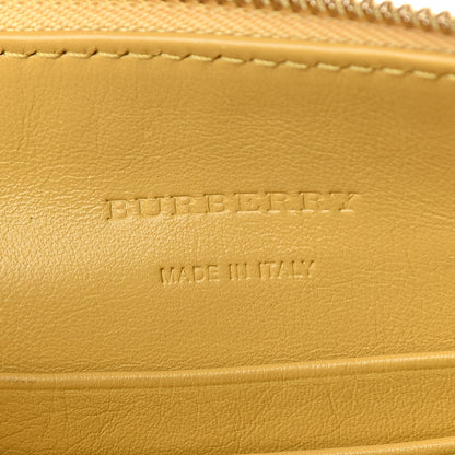 Burberry Horseferry Check Peyton Crossbody Clutch Bag Yellow 6 of 9