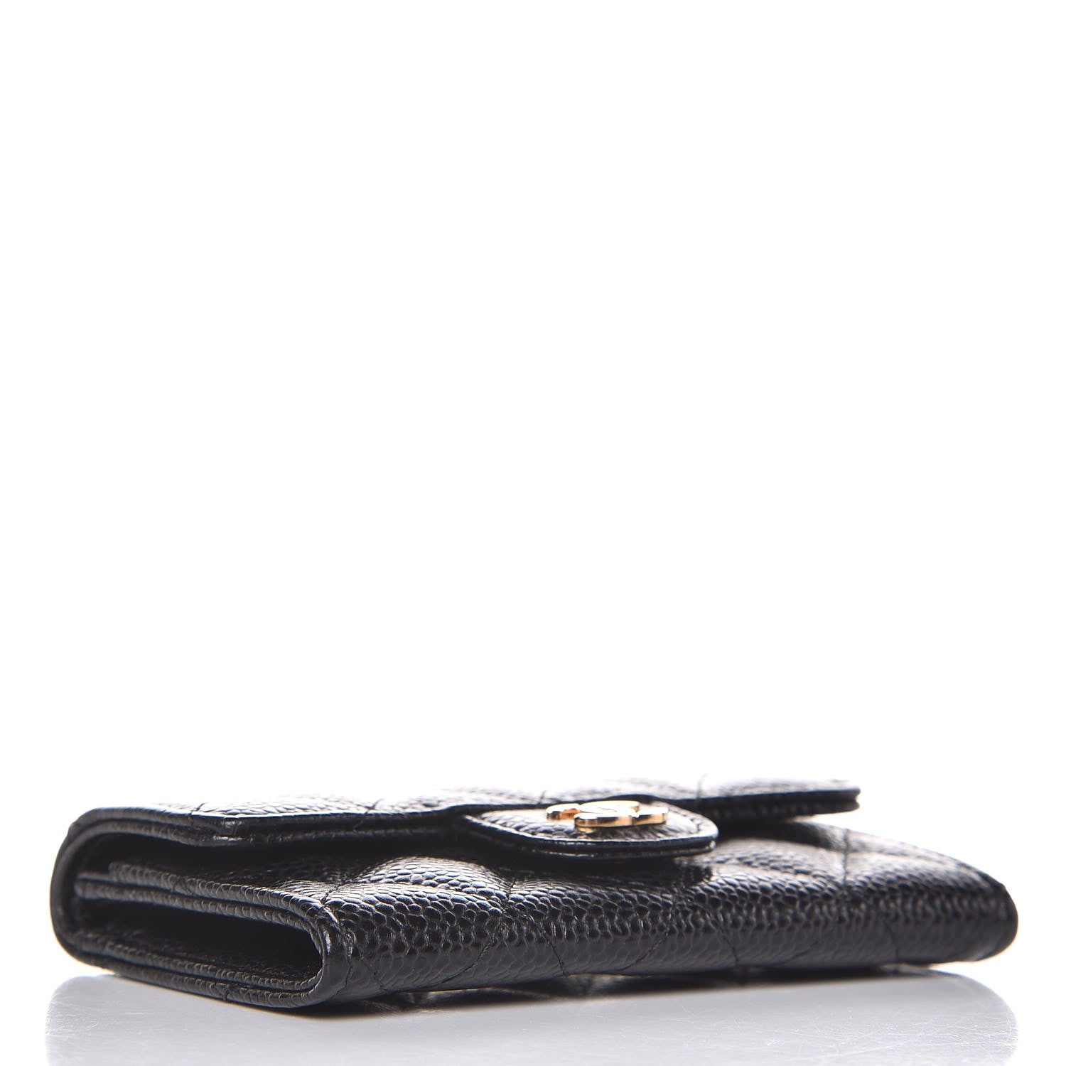 Chanel Caviar Quilted Flap Card Holder Black 4 of 9