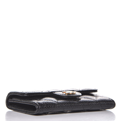 Chanel Caviar Quilted Flap Card Holder Black 4 of 9