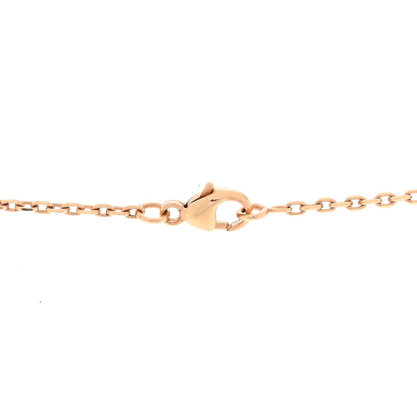 Lacquered Rose Gold Pop H Pendant Necklace Rose Azalee
