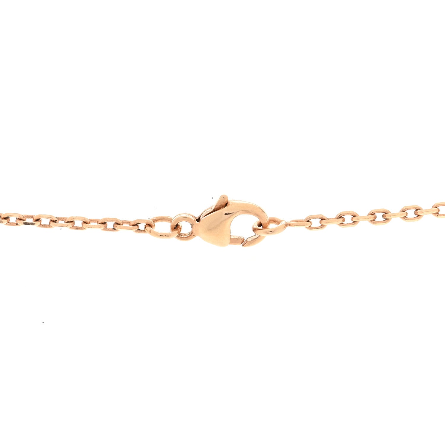 Hermes Lacquered Rose Gold Pop H Pendant Necklace Rose Azalee 5 of 5