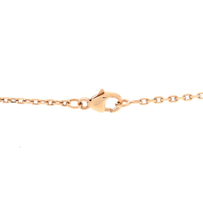Hermes Lacquered Rose Gold Pop H Pendant Necklace Rose Azalee 5 of 5