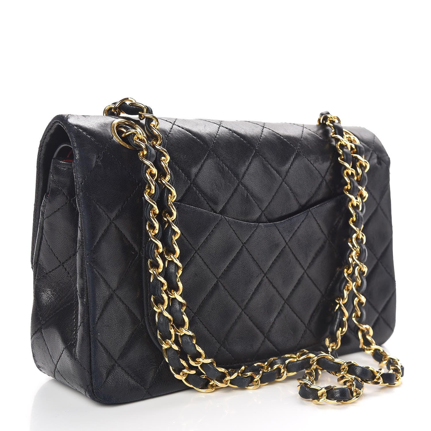 Chanel Lambskin Quilted Small Double Flap Black 4 of 15