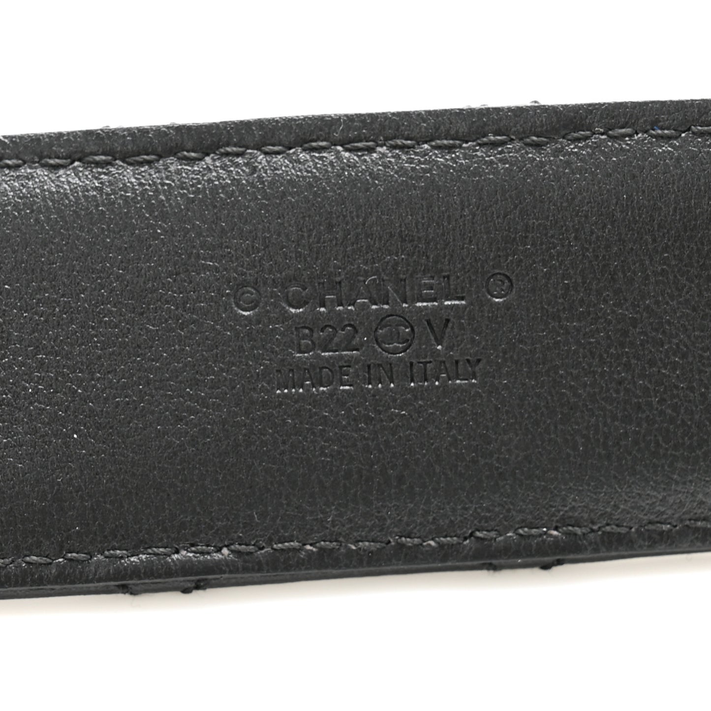 Calfskin Quilted CC Chain Belt 85 34 Black
