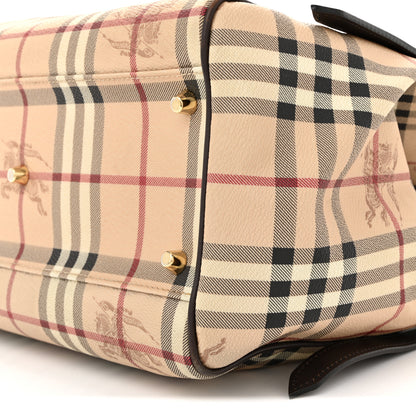 Burberry Haymarket Check Small Canterbury Tote Chocolate 10 of 12