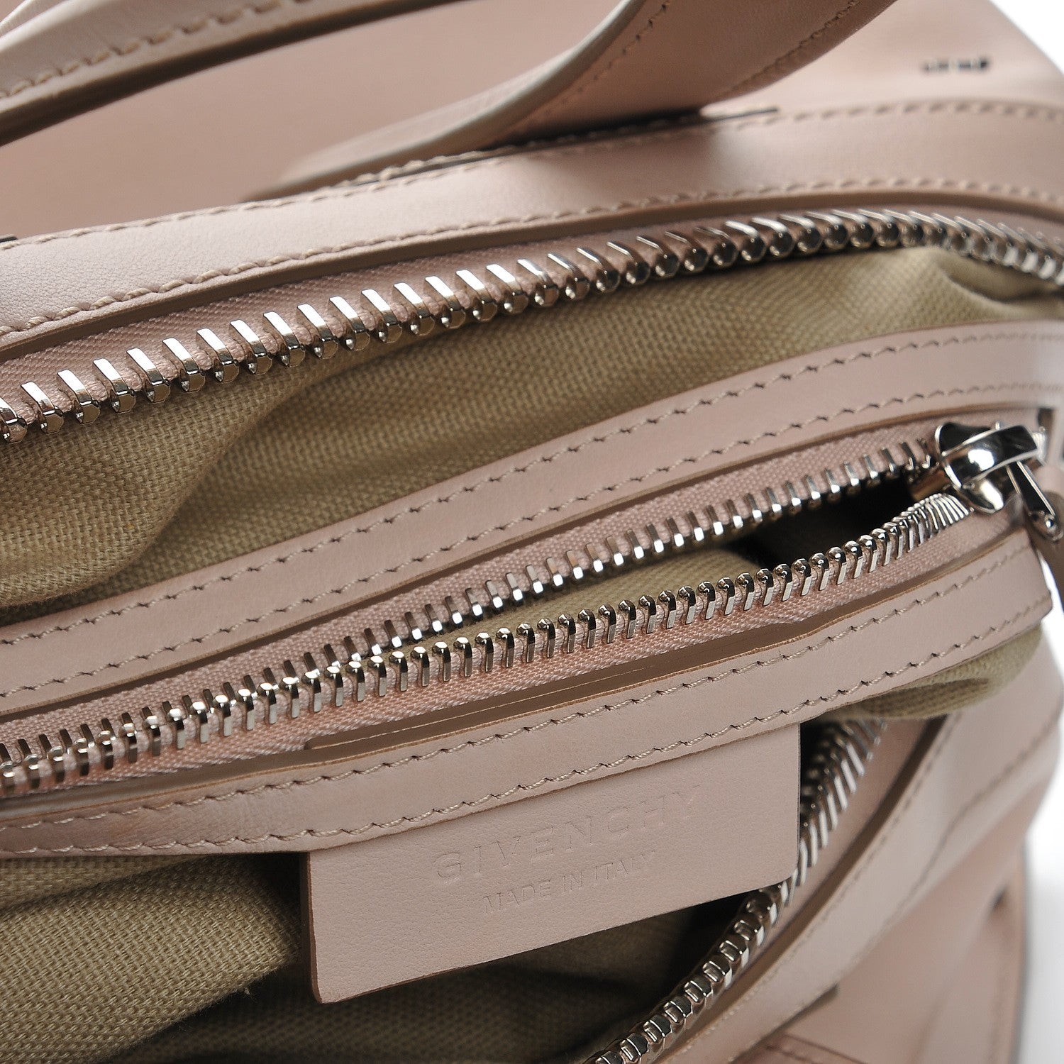 Givenchy Waxed Calfskin Small Metal Cross Nightingale Nude Pink 9 of 14