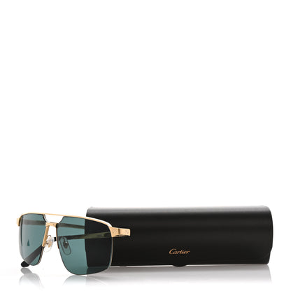 Cartier Metal Santos de Cartier Pilot Sunglasses CT0385S Gold 8 of 8