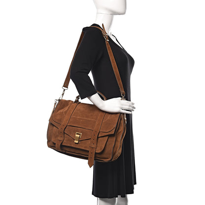 Proenza Schouler Suede Large PS1 Satchel Tobacco 2 of 19