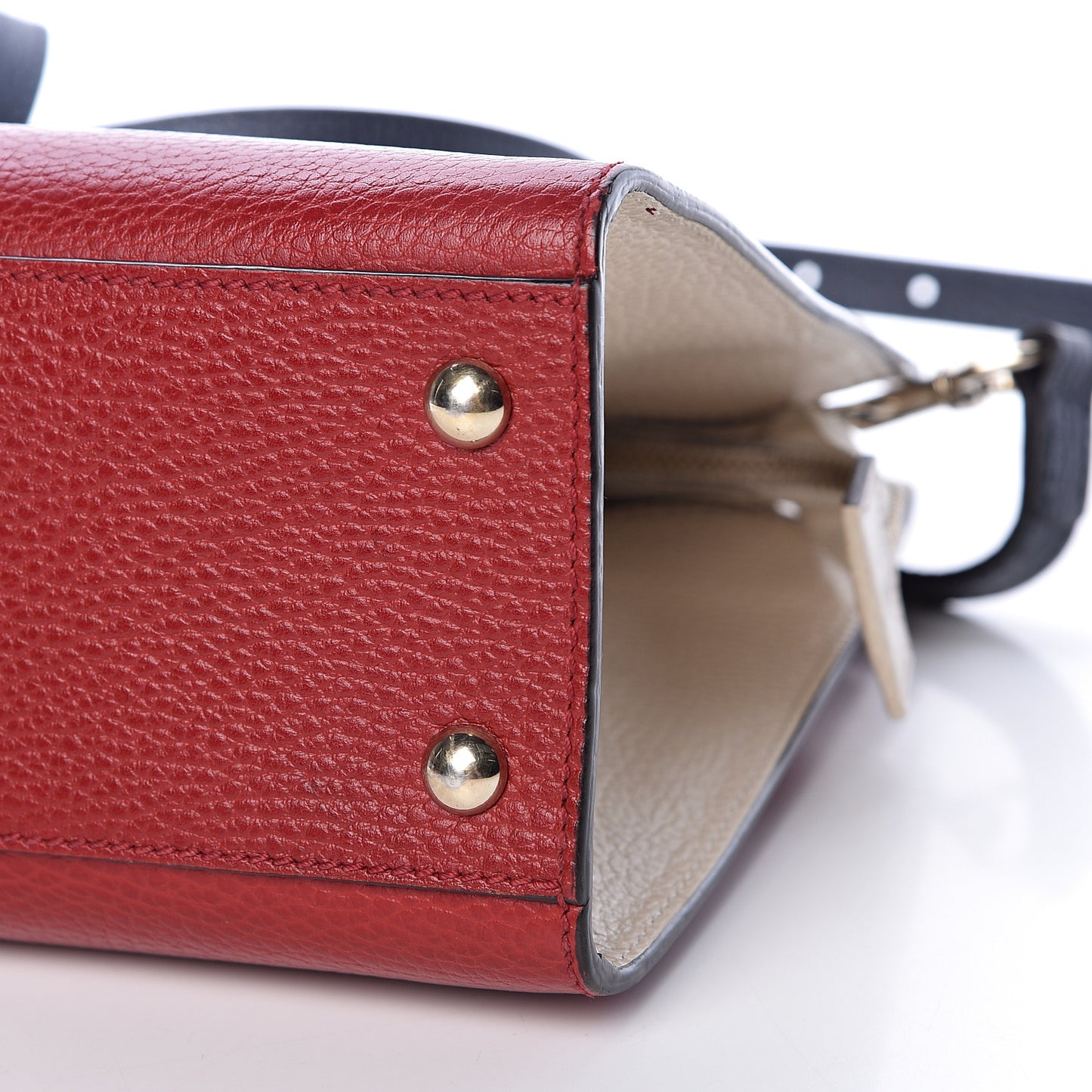 Dollar Calfskin Medium Soho Top Handle Satchel Hibiscus Red Mystic White Blue