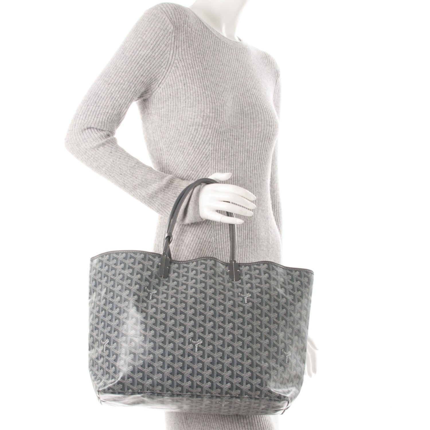 Goyard Goyardine Saint Louis PM Grey 2 of 8