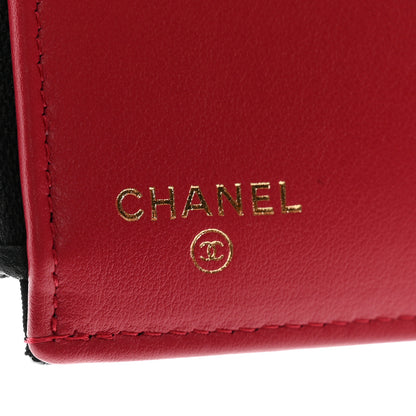 Chanel Goatskin Quilted Chanel 19 Small Flap Wallet Black 6 of 8