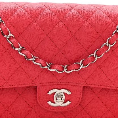 Chanel Caviar Quilted Medium Double Flap Red 10 of 10