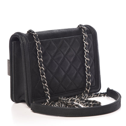 Chanel Iridescent Calfskin Marble Plexiglass Boy Brick Flap Grey 3 of 10