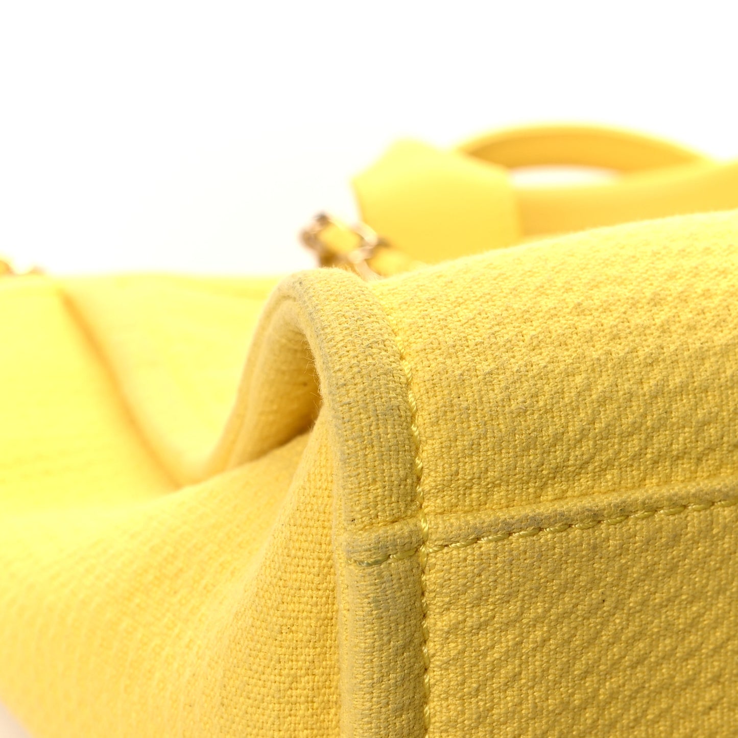 Mixed Fibers Small Deauville Tote Yellow