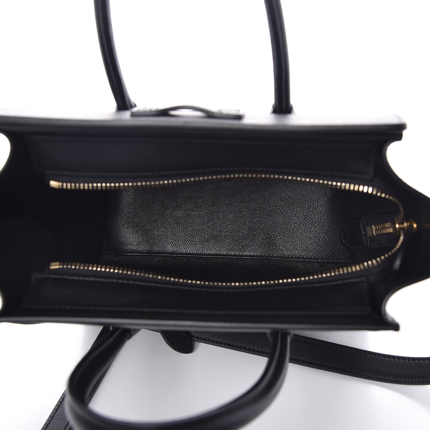 Celine Smooth Calfskin Nano Luggage Black 5 of 7