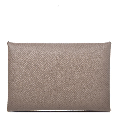 Hermes Epsom Calvi Card Case Gris Asphalt 1 of 8
