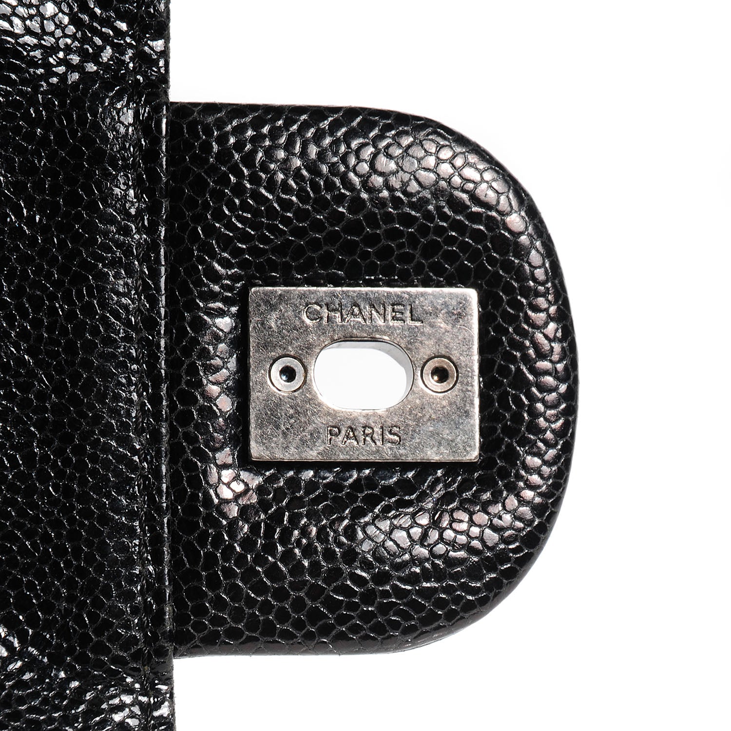 Chanel Crumpled Grained Calfskin CC Crave Jumbo Flap Black 6 of 9