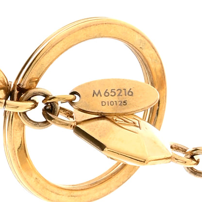 Louis Vuitton LV Facettes Bag Charm Key Holder Gold 4 of 5