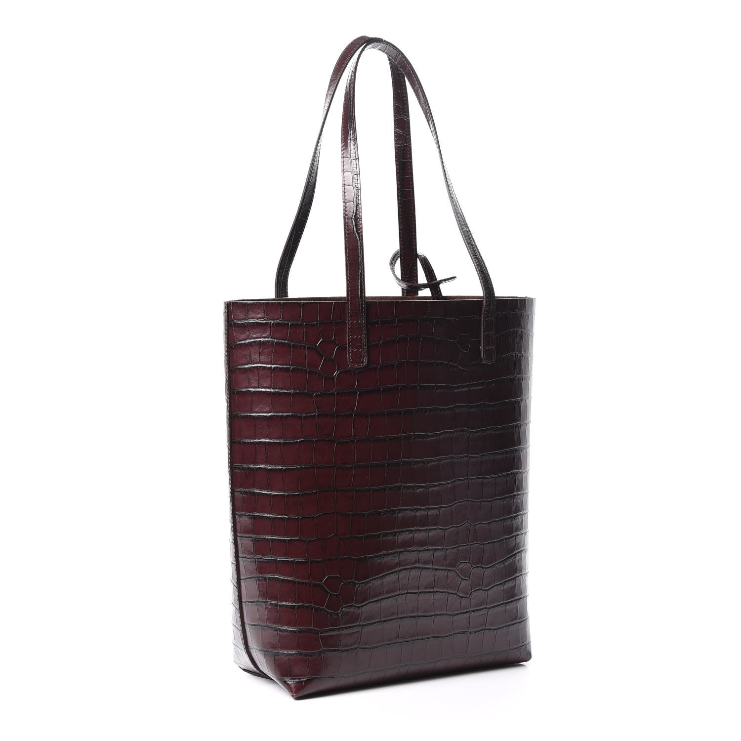 Mansur Gavriel Calfskin Crocodile Embossed Everyday Tote Class 2 of 8