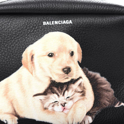 Balenciaga Calfskin Puppy And Kitten S Everyday Camera Bag Black 9 of 10
