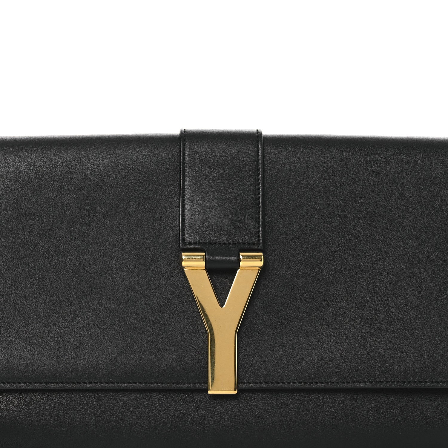 Saint Laurent Calfskin Classic Y Ligne Clutch Black 8 of 11