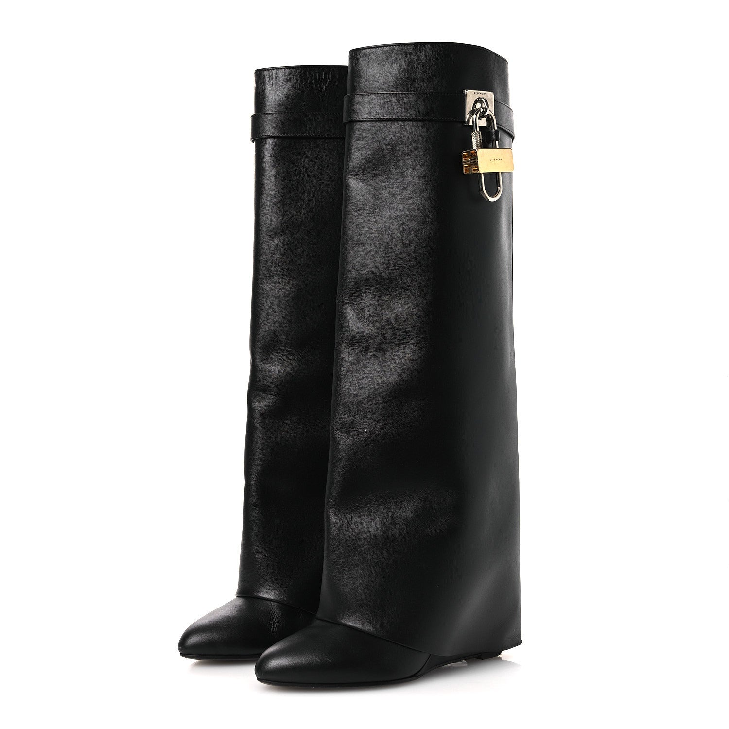 GIVENCHY シャークロックブーツ　ブラック 37 Givenchy Calfskin Shark Lock Pant Boots 37 Black 1862241