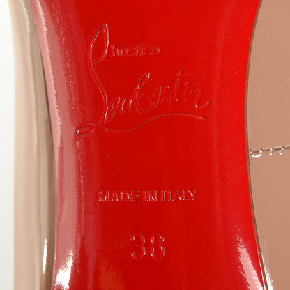Christian Louboutin Patent Pigalle 85 Pumps 38 Nude 6 of 7