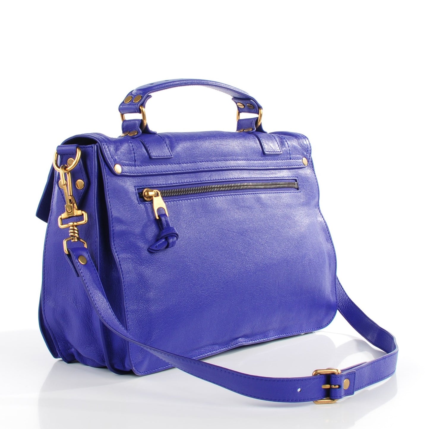 Lambskin Medium PS1 Satchel Purple Rain