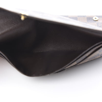 Louis Vuitton Damier Ebene Long Origami Wallet 6 of 12