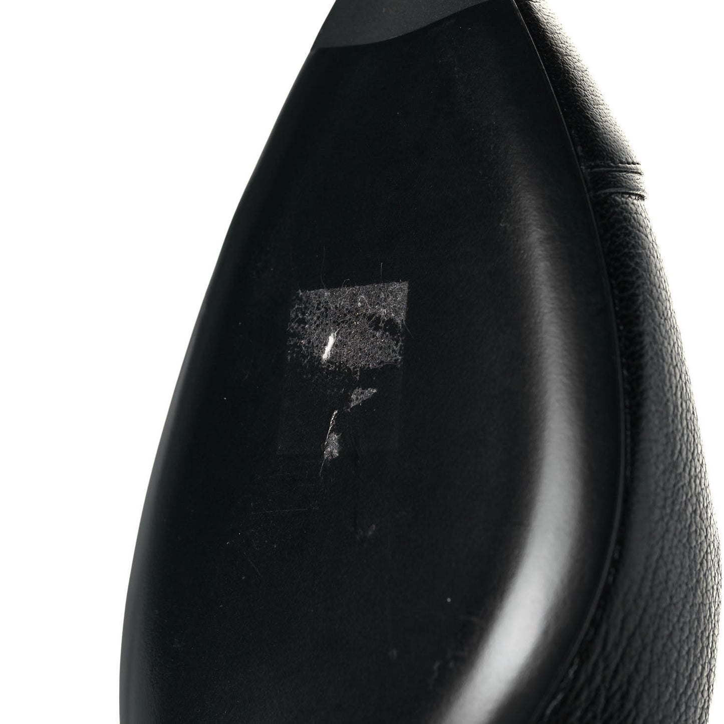 Goatskin Cap Toe T Strap Flats 41 Black