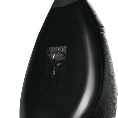 Chanel Goatskin Cap Toe T Strap Flats 41 Black 9 of 10