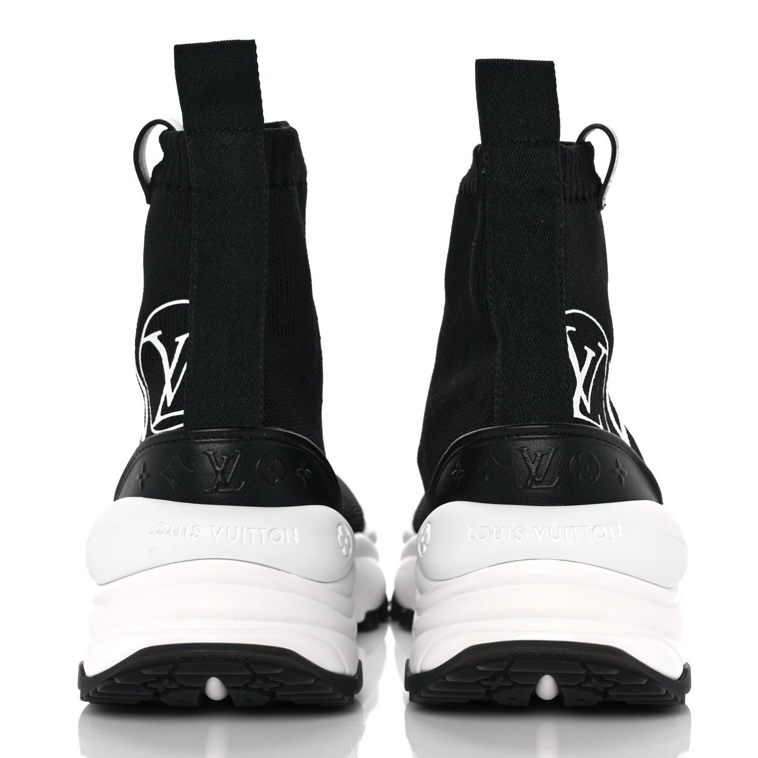 Louis Vuitton Stretch Fabric Run 55 Sneaker Boots 37 Black 5 of 7