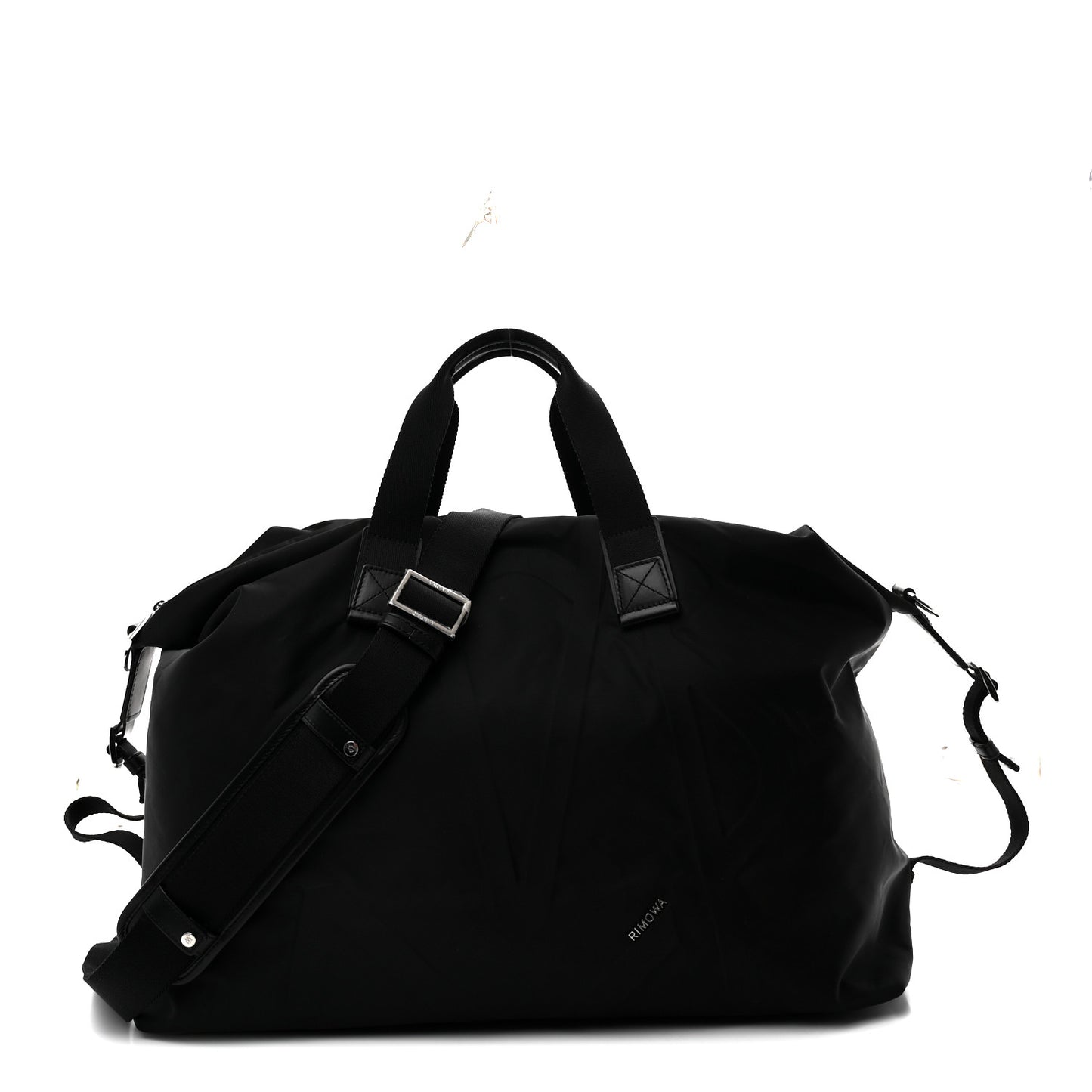 Nylon Signature Duffle  Black