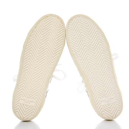 Saint Laurent Nappa Star Court Sneakers 37 Off White Rose 7 of 10