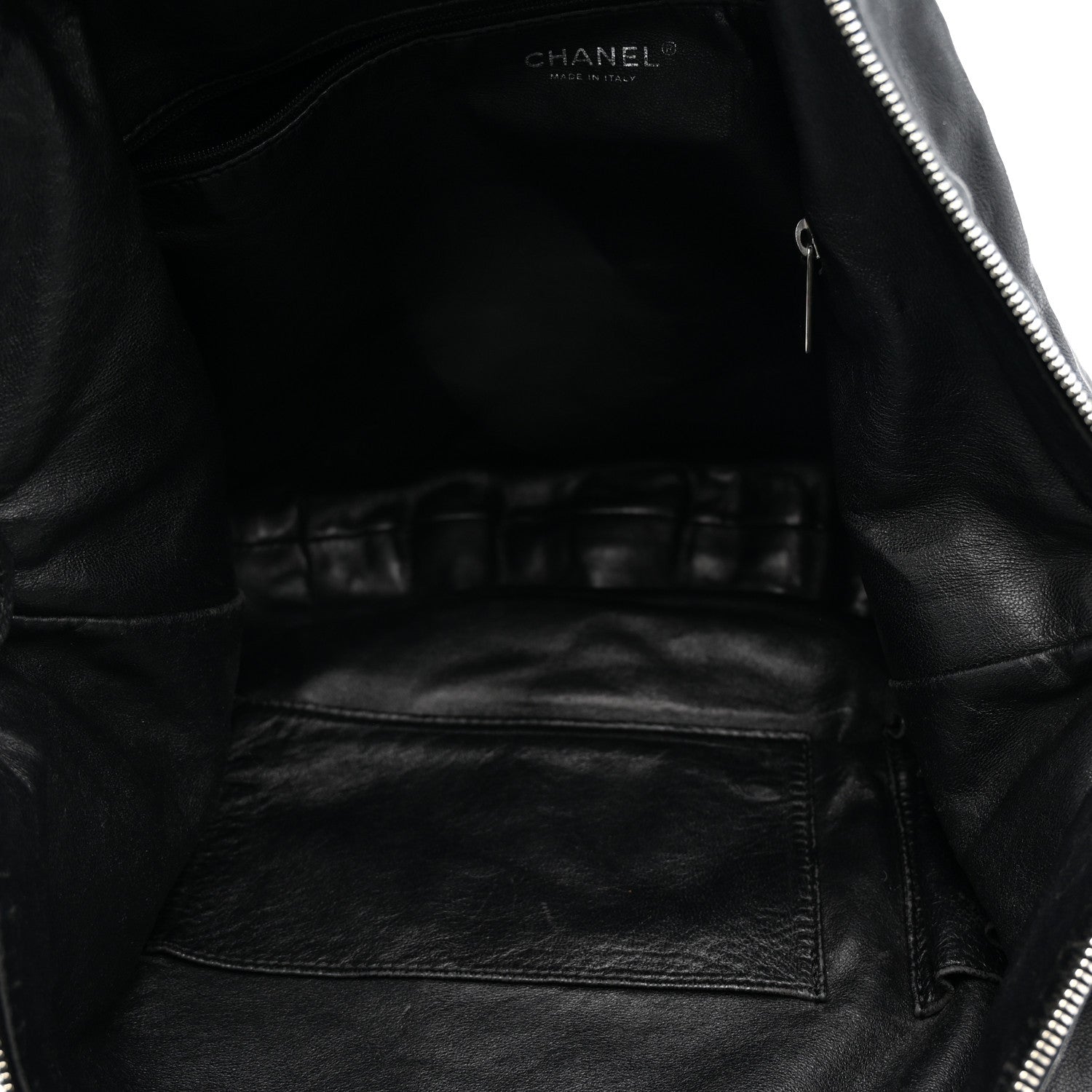 Chanel Calfskin Modern Chain Rhodoid Hobo Black 5 of 12