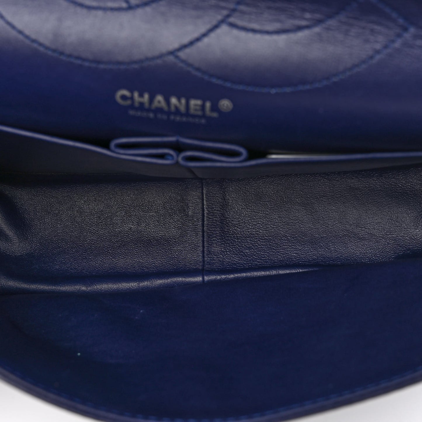 Aged Calfskin Quilted 2.55 Reissue 227 Flap Dark Blue