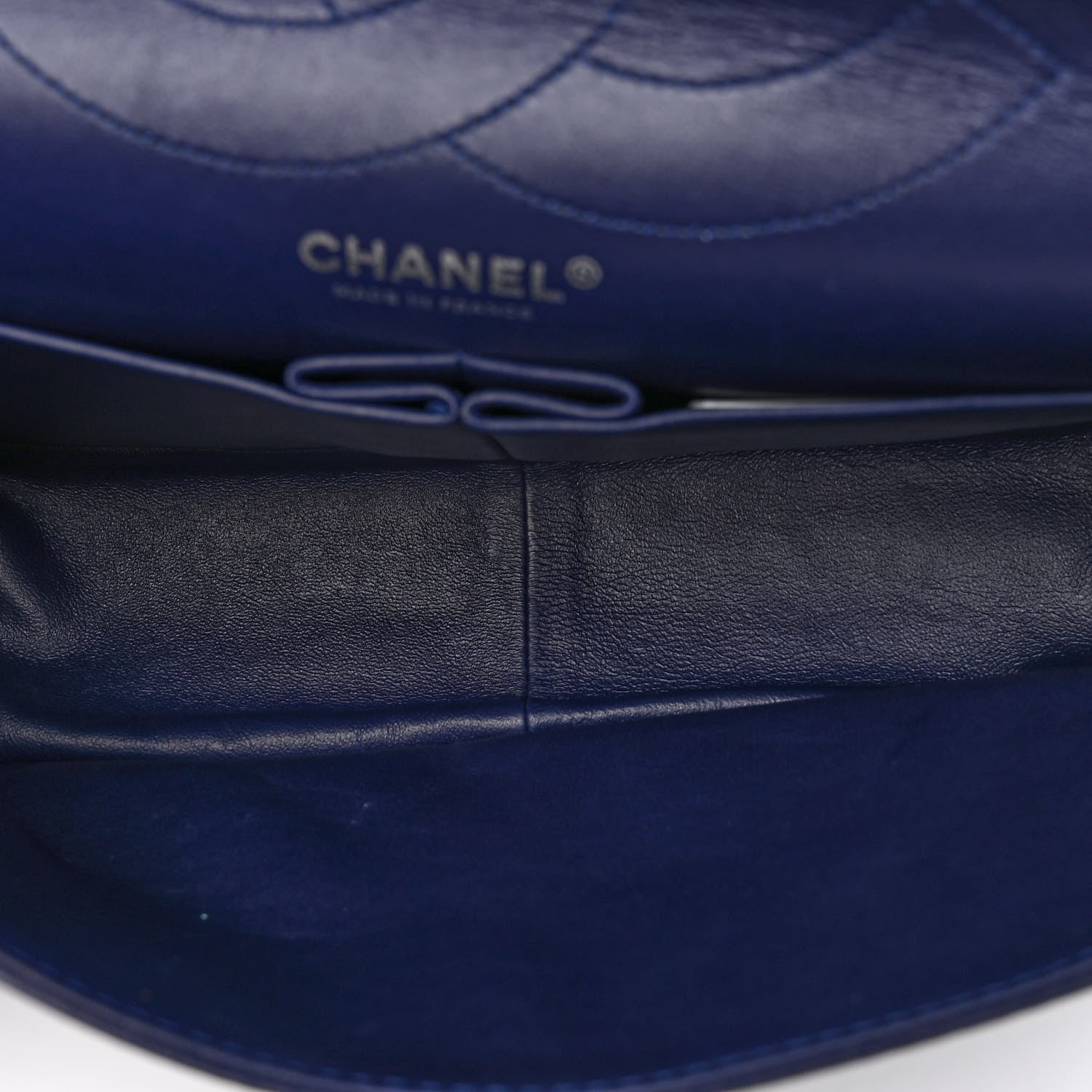 Chanel Aged Calfskin Quilted 2.55 Reissue 227 Flap Dark Blue 5 of 10