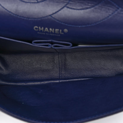 Chanel Aged Calfskin Quilted 2.55 Reissue 227 Flap Dark Blue 5 of 10
