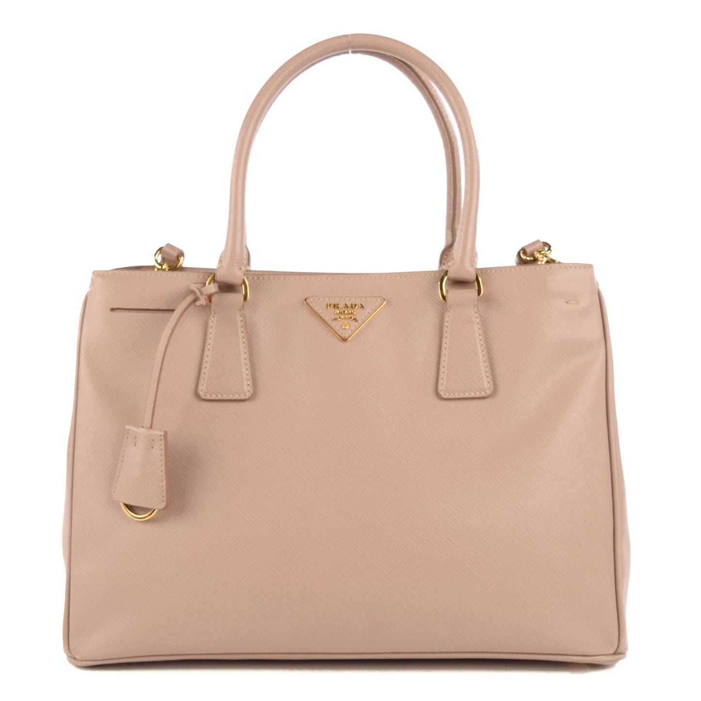 Saffiano Lux Medium Tote Cammeo