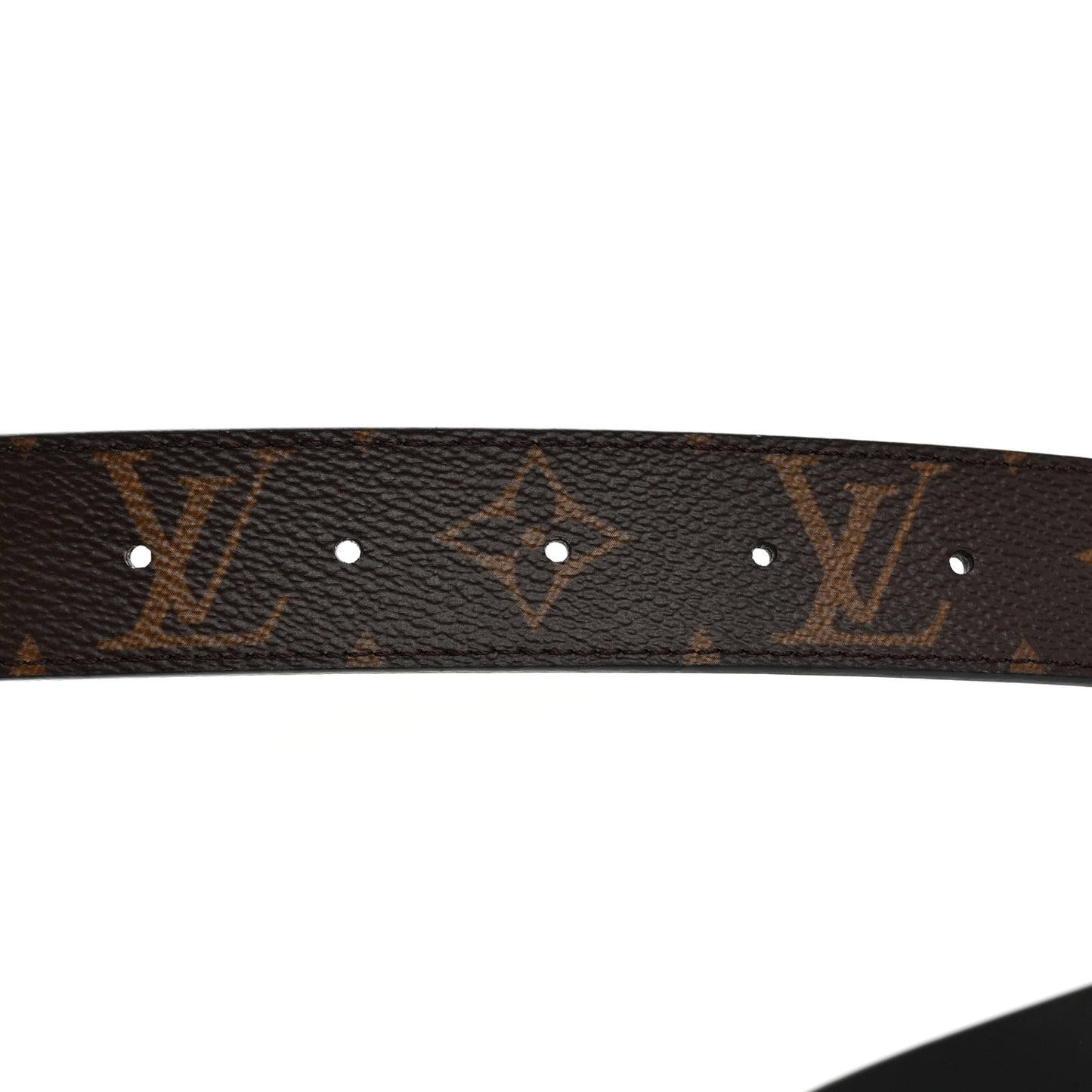 Calfskin Monogram 30mm LV Initiales Reversible Belt 85 34 Black