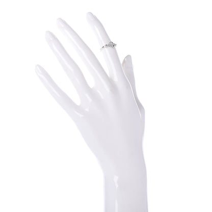 Cartier 18K White Gold Diamond Hindu Floral Ring 46 3.75 2 of 6