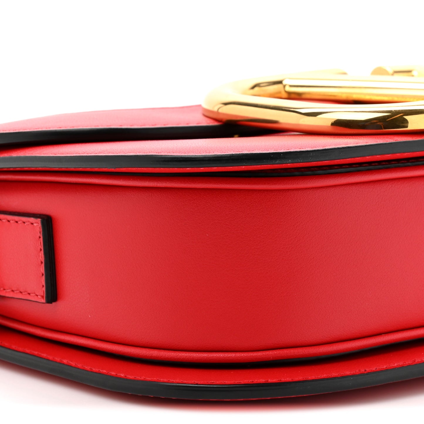 Smooth Calfskin Supervee Shoulder Bag Rouge Pur