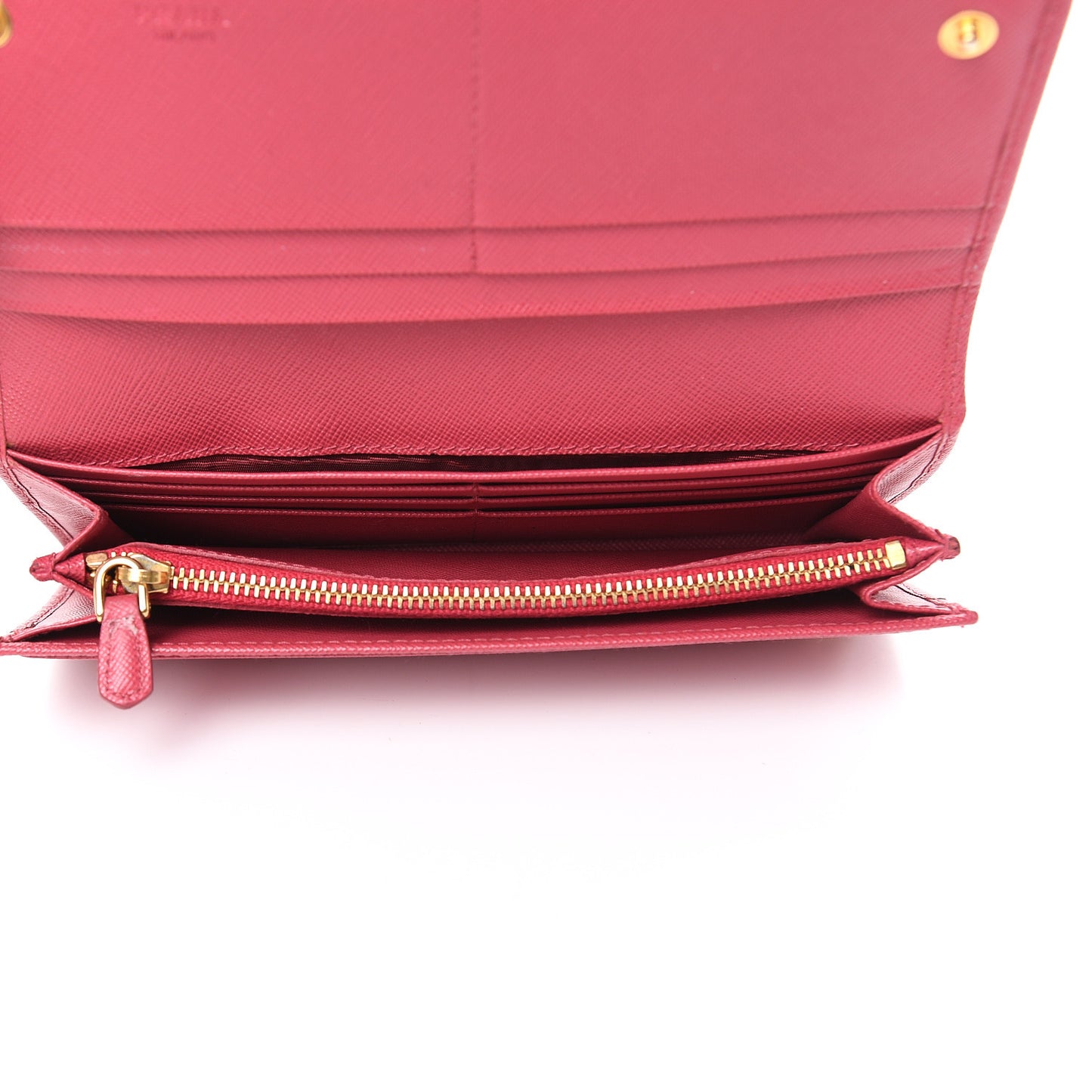 Saffiano Fiocco Bow Continental Wallet Peonia