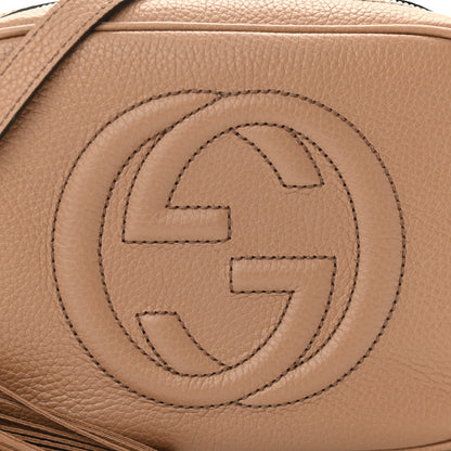 Gucci Pebbled Calfskin Small Soho Disco Bag Rose Beige 9 of 11