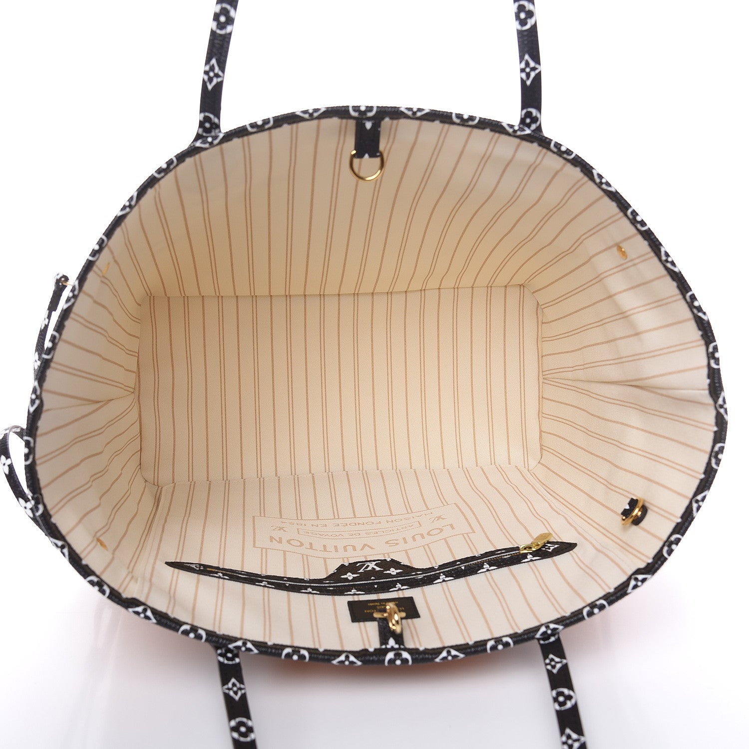 Louis Vuitton Monogram Giant Jungle Neverfull MM Ivory 5 of 10