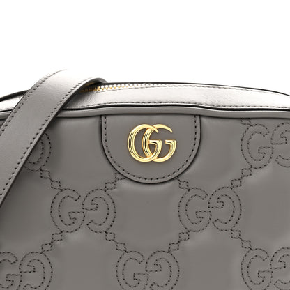 Gucci Calfskin GG Matelasse Shoulder Bag Dusty Grey Natural 8 of 11