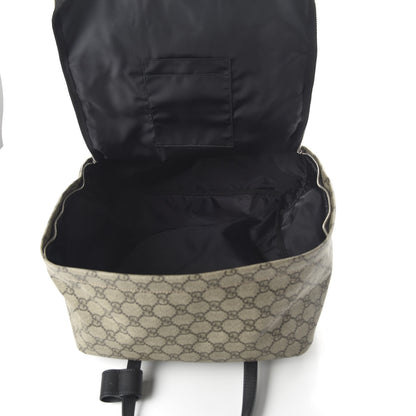 Gucci Soft GG Supreme Monogram Appia Calfskin Web Tote Backpack Beige Ebony Black 4 of 10